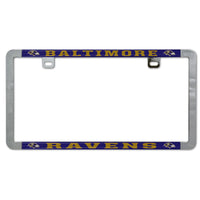 Baltimore Ravens Metal Lic. Plate Frame Slim