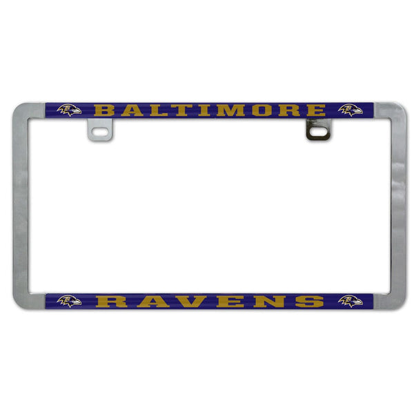Baltimore Ravens Metal Lic. Plate Frame Slim