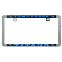 Tennessee Titans Metal Lic. Plate Frame Slim