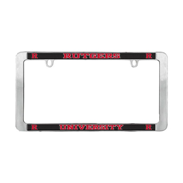 Wholesale-Rutgers Scarlet Knights Lic Plt Frame Metal Thin Rim Value