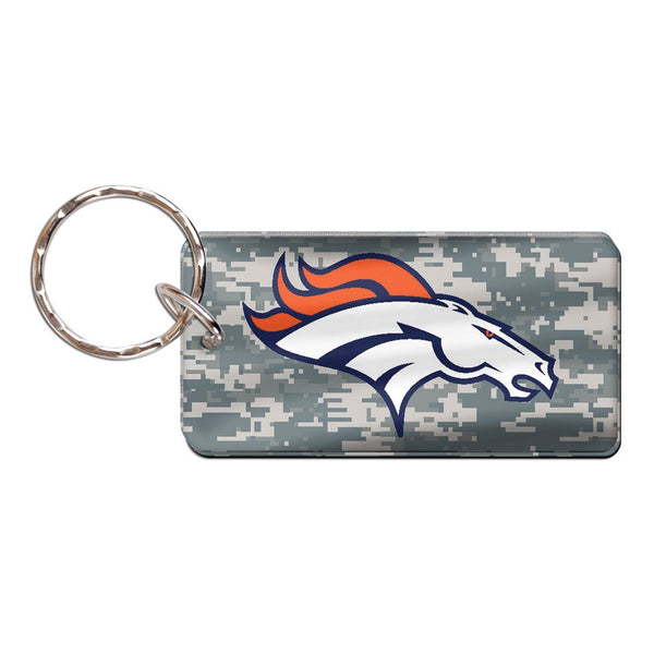 Denver Broncos CAMO Keychain Rectangle