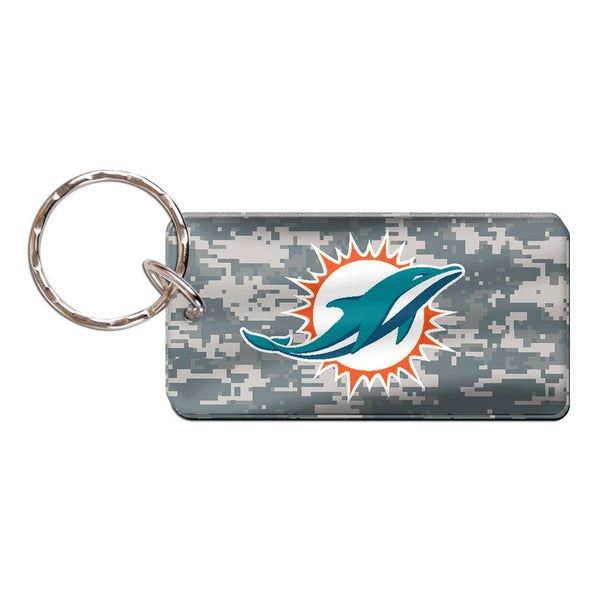 Miami Dolphins CAMO Keychain Rectangle