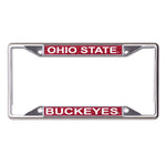 Wholesale-Ohio State Buckeyes GLITTER Lic Plt Frame S/S Printed