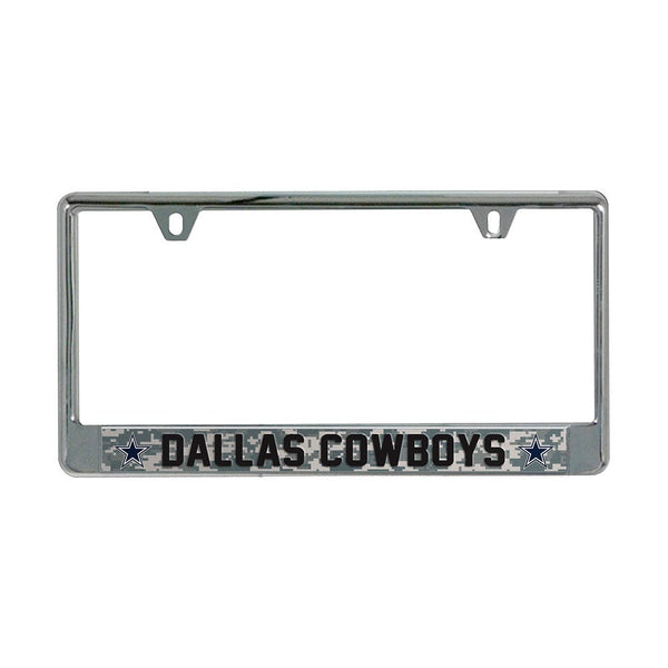 Dallas Cowboys CAMO Lic Plate Frame B/O Printed
