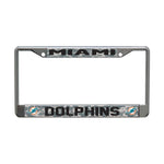 Miami Dolphins CAMO Lic Plt Frame S/L Printed