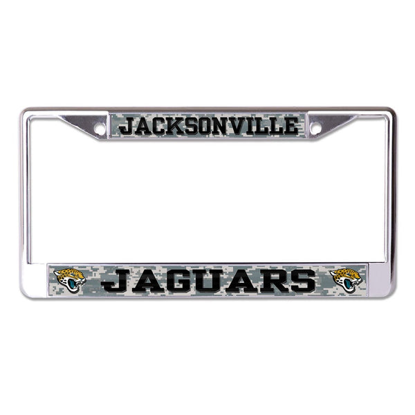 Jacksonville Jaguars CAMO Lic Plt Frame S/L Printed