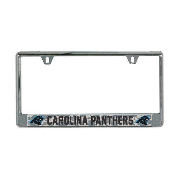 Carolina Panthers CAMO Lic Plate Frame B/O Printed