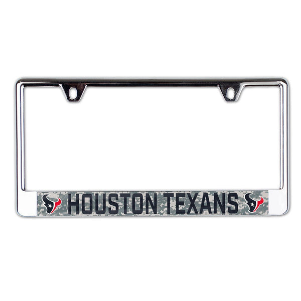 Houston Texans Lic Plate Frame B/O Printed