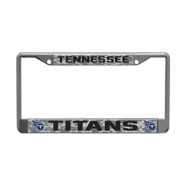 Tennessee Titans CAMO Lic Plt Frame S/L Printed