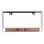 Wholesale-Texas Longhorns Lic Plate Frame B/O Printed