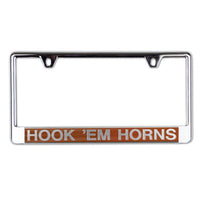 Wholesale-Texas Longhorns Lic Plate Frame B/O Printed