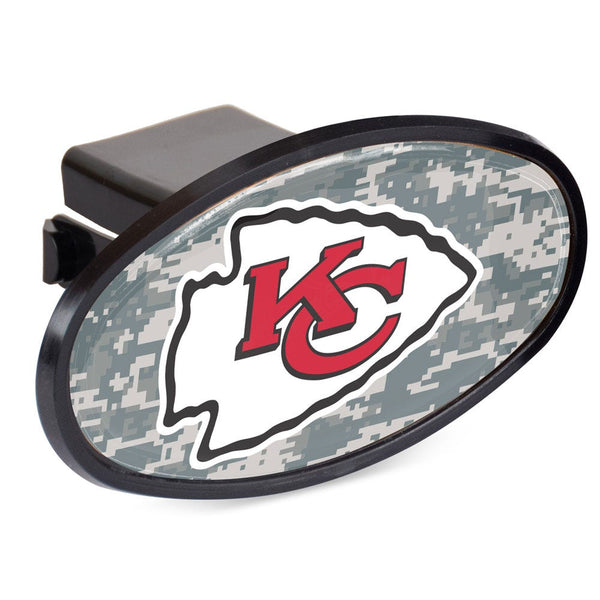 Kansas City Chiefs CAMO Oval 2" Hitch Receiver