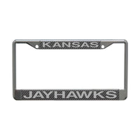 Wholesale-Kansas Jayhawks CARBON Lic Plt Frame S/L Printed