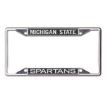 Wholesale-Michigan State Spartans CARBON Lic Plt Frame S/S Printed