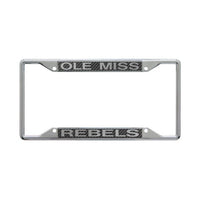 Wholesale-Ole Miss Rebels CARBON Lic Plt Frame S/S Printed