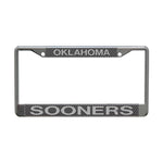 Wholesale-Oklahoma Sooners CARBON Lic Plt Frame S/L Printed