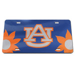 Wholesale-Auburn Tigers FLOWERS Acrylic Classic License Plates