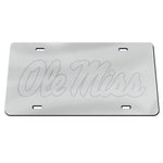 Wholesale-Ole Miss Rebels FROSTED Specialty Acrylic License Plate