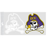 Wholesale-East Carolina Pirates Window Decals 4" x 7"