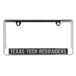 Wholesale-Texas Tech Red Raiders CARBON Lic Plate Frame B/O Printed