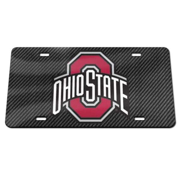 Wholesale-Ohio State Buckeyes CARBON Specialty Acrylic License Plate