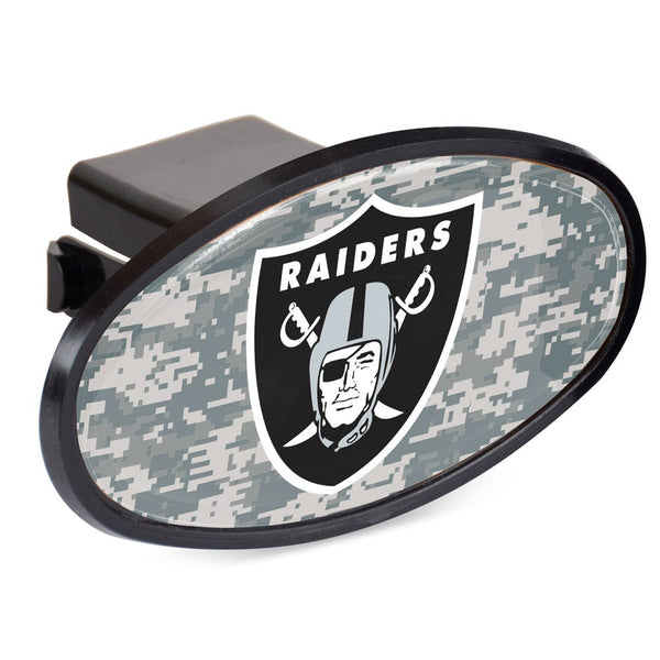 Las Vegas Raiders CAMO Oval 2" Hitch Receiver