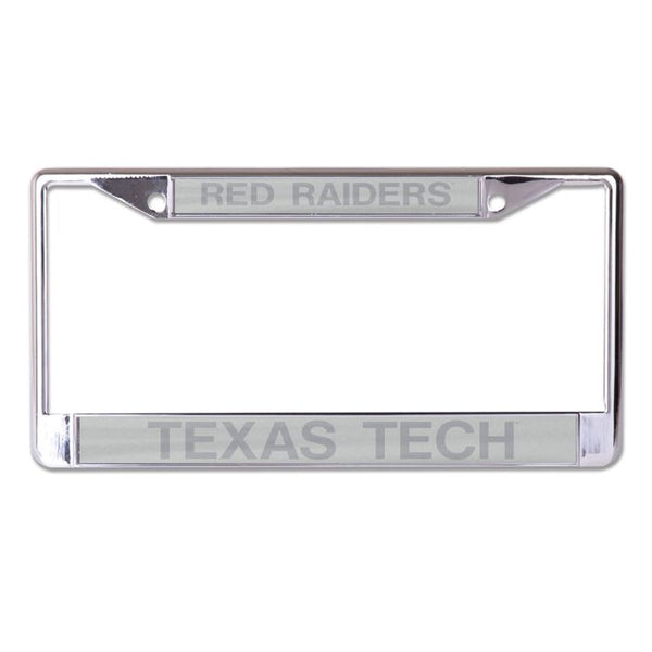 Wholesale-Texas Tech Red Raiders FROSTED Lic Plt Frame S/L Printed