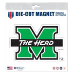 Marshall Thundering Herd Outdoor Magnets 6" x 6"