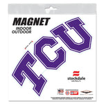 Wholesale-TCU Horned Frogs Outdoor Magnets 6" x 6"