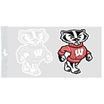 Wholesale-Wisconsin Badgers Foiled Window Decals 4" x 7"