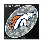 Denver Broncos CAMO Outdoor Magnets 6" x 6"