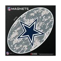 Dallas Cowboys CAMO Outdoor Magnets 6" x 6"