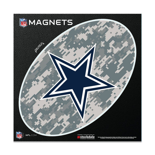 Dallas Cowboys CAMO Outdoor Magnets 6" x 6"