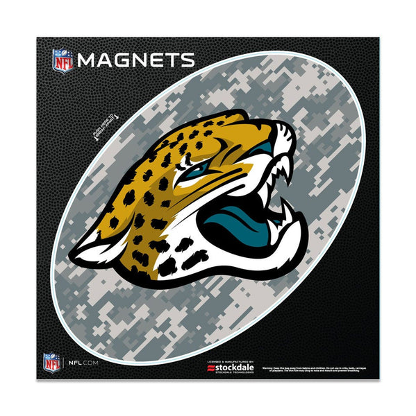 Jacksonville Jaguars CAMO Outdoor Magnets 6" x 6"