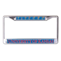 Wholesale-Kansas Jayhawks Lic Plt Frame S/L Domed