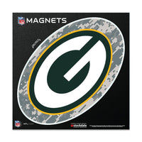 Green Bay Packers CAMO Outdoor Magnets 6" x 6"