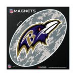 Baltimore Ravens CAMO Outdoor Magnets 6" x 6"