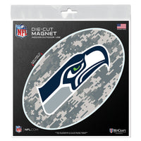 Seattle Seahawks CAMO Outdoor Magnets 6" x 6"