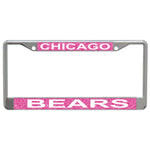 Chicago Bears GLITTER BACKGROUND Lic Plt Frame S/L Printed