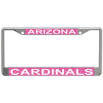 Arizona Cardinals GLITTER BACKGROUND Lic Plt Frame S/L Printed