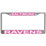 Baltimore Ravens GLITTER BACKGROUND Lic Plt Frame S/L Printed