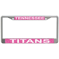 Tennessee Titans GLITTER BACKGROUND Lic Plt Frame S/L Printed