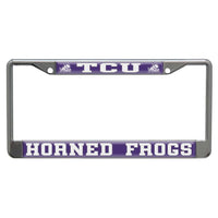 Wholesale-TCU Horned Frogs Lic Plt Frame S/L Domed