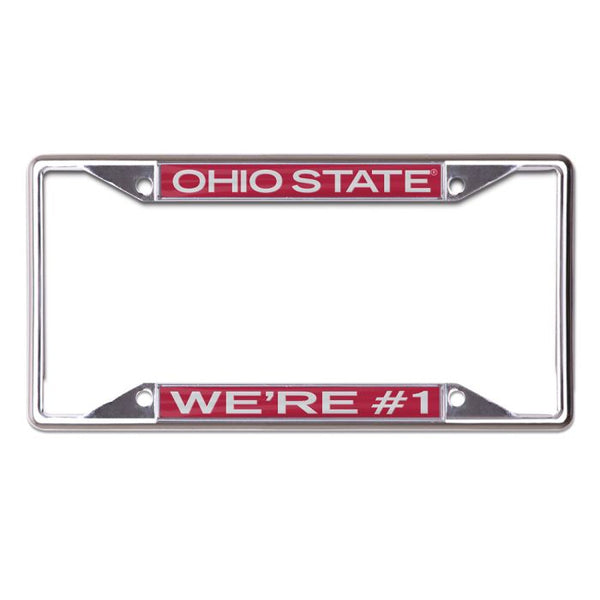 Wholesale-Ohio State Buckeyes WE'RE #1 Lic Plt Frame S/S Printed