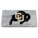 Wholesale-Colorado Buffaloes GLITTER BACKGROUND Acrylic Classic License Plates