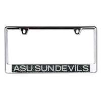 Wholesale-Arizona State Sun Devils GLITTER BACKGROUND Lic Plt Frame B/O Metallic