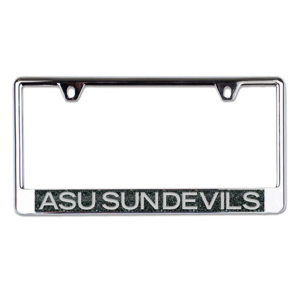 Wholesale-Arizona State Sun Devils GLITTER BACKGROUND Lic Plt Frame B/O Metallic