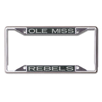 Wholesale-Ole Miss Rebels GLITTER BACKGROUND Lic Plt Frame S/S Printed