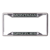 Wholesale-Montana Grizzlies GLITTER BACKGROUND Lic Plt Frame S/S Printed