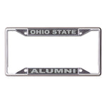 Wholesale-Ohio State Buckeyes BLACK GLITTER/ALUMNI Lic Plt Frame S/S Printed